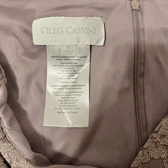 NWT Oleg Cassini Off the Shoulder Gown - Picture 5 of 5